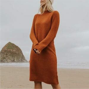 Roolee Knit The Cove Rust Dress